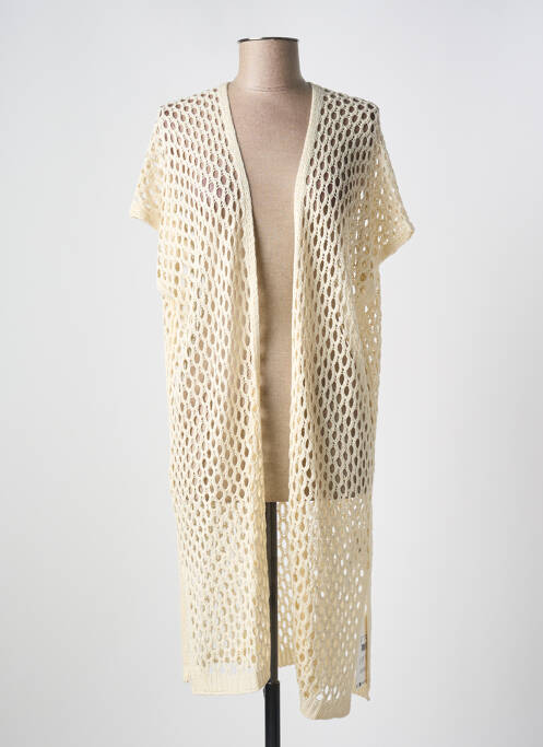 Gilet manches courtes beige CREAM pour femme
