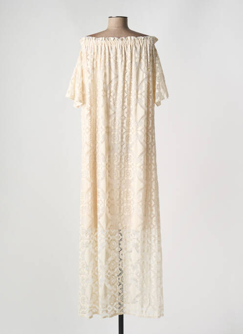 Robe longue beige HOLLY & JOEY pour femme