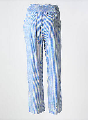 Pantalon droit taille haute taille haute bleu CREAM femme