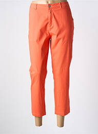 Pantalon chino taille basse taille basse orange SARAH JOHN femme
