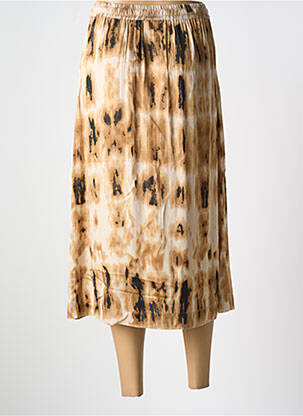 Jupe mi-longue taille normale beige CREAM femme
