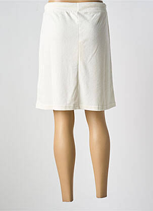 Jupe mi-longue taille normale blanc CREAM femme