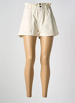 Short tissage denim taille normale beige EMABLUES femme