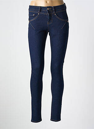 Jeans coupe slim tissage brut taille normale bleu CREAM femme