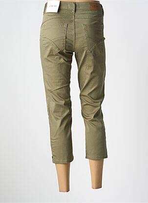 Pantacourt stretch taille normale vert CREAM femme
