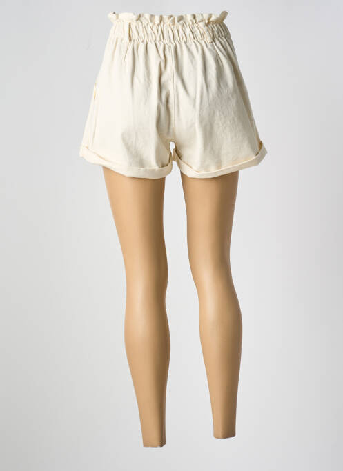Short tissage denim taille normale beige EMA BLUE'S femme