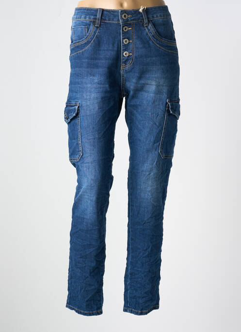 Jeans coupe slim bleu KAROSTAR pour femme