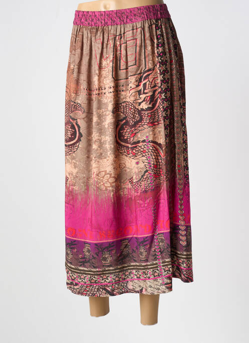 Jupe mi-longue marron CREAM pour femme