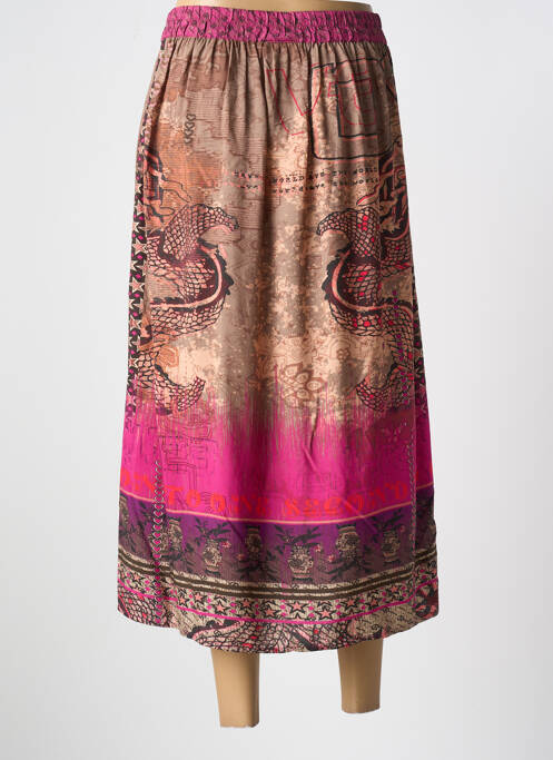 Jupe mi-longue marron CREAM pour femme