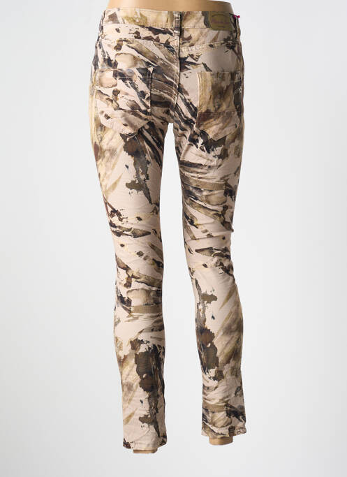 Pantalon 7/8 beige PLACE DU JOUR pour femme