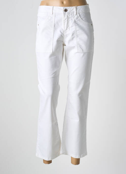 Pantalon 7/8 blanc CREAM pour femme