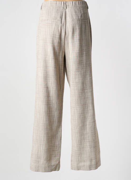 Pantalon large beige CREAM pour femme