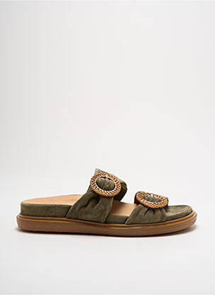 Mules/sabots voute plantaire talon de 4 à 6cm vert MINKA DESIGN femme
