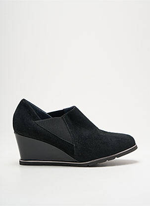 Mocassins nubuck talon de 4 à 6cm noir SABRINAS femme