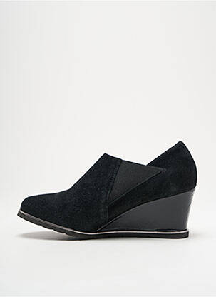 Mocassins nubuck talon de 4 à 6cm noir SABRINAS femme