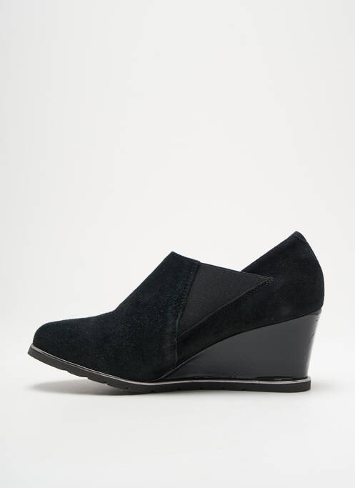 Mocassins nubuck talon de 4 à 6cm noir SABRINAS femme