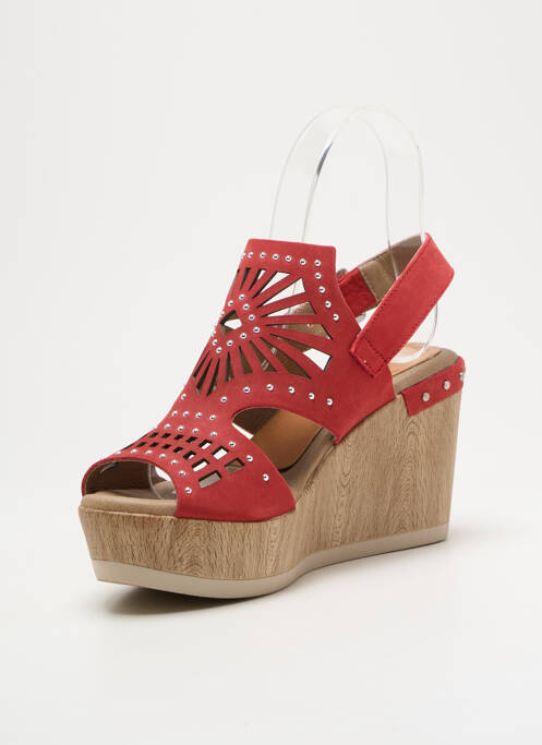 Sandales/Nu pieds rouge DORKING pour femme