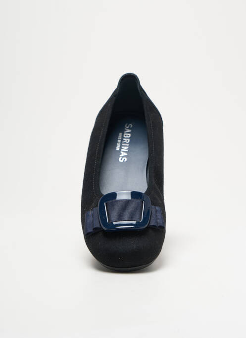 Escarpins nubuck talon plat jusqu'à 3cm noir SABRINAS femme