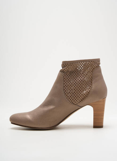 Bottines/Boots beige KARSTON pour femme