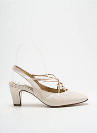 Escarpins tissage satiné talon de 4 à 6cm beige PETER KAISER femme