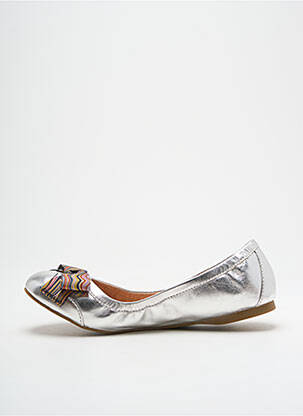 Ballerines matière lisse talon plat jusqu'à 3cm argent PAUL SMITH femme