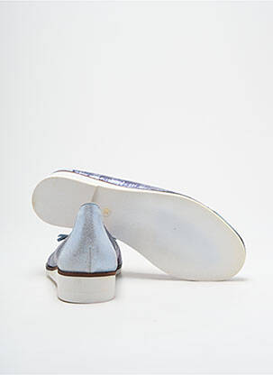 Ballerines matière lisse talon plat jusqu'à 3cm bleu SWEDI femme
