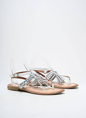 Tongs matière lisse talon plat jusqu'à 3cm blanc MARCO TOZZI femme