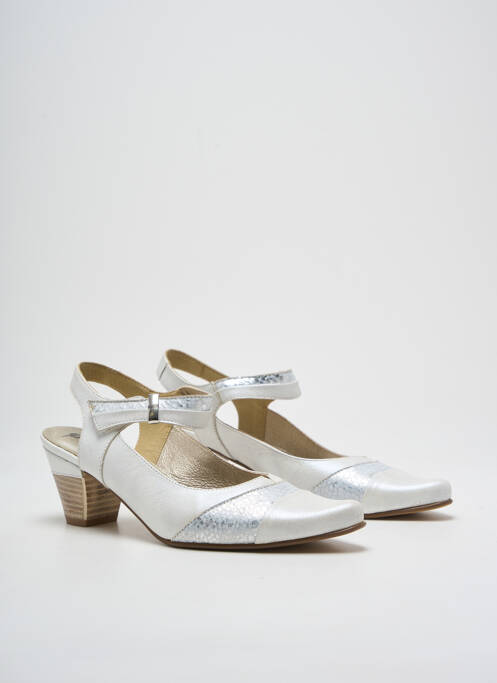 Sandales/Nu pieds argent J.METAYER pour femme