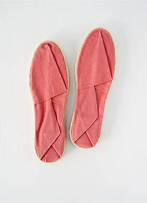 Espadrilles bout rond talon plat jusqu'à 3cm rose ARTISANAT FRANCAIS femme