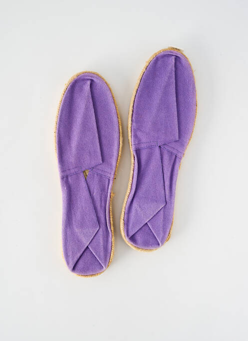 Espadrilles bout rond talon plat jusqu'à 3cm violet ARTISANAT FRANCAIS femme