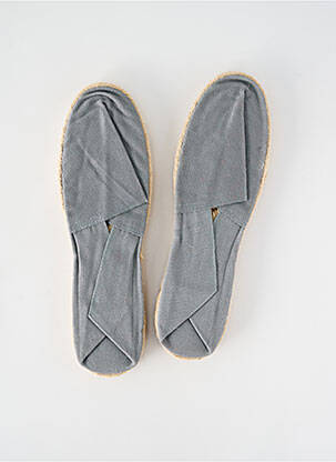 Espadrilles bout rond talon plat jusqu'à 3cm gris ARTISANAT FRANCAIS femme