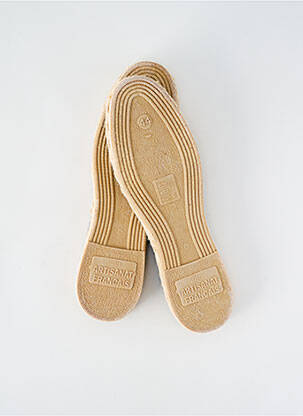 Espadrilles bout rond talon plat jusqu'à 3cm gris ARTISANAT FRANCAIS femme