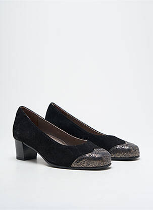 Escarpins nubuck talon de 4 à 6cm noir JMG HOUCKE femme