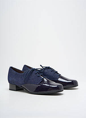 Derbies matière lisse talon plat jusqu'à 3cm bleu JMG HOUCKE femme