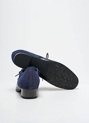 Derbies matière lisse talon plat jusqu'à 3cm bleu JMG HOUCKE femme