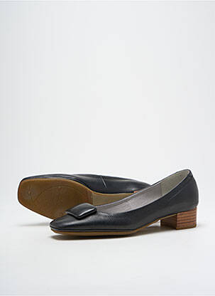 Ballerines carré talon plat jusqu'à 3cm noir BERTIN femme