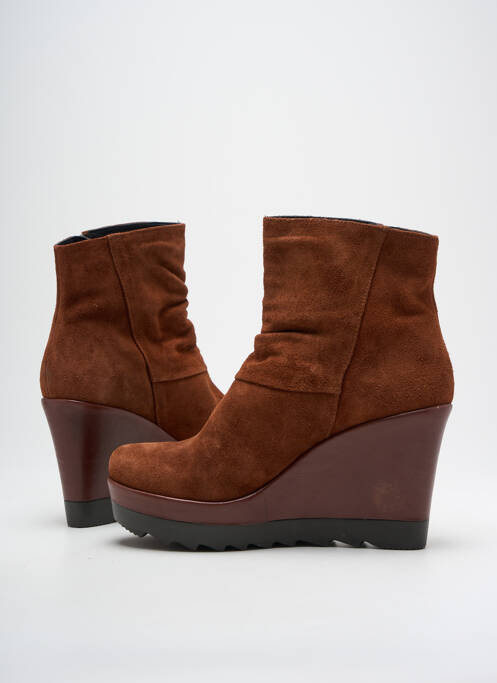 Bottines/Boots marron PONS QUINTANA pour femme