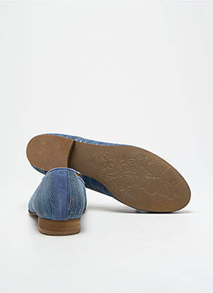 Mocassins tissage satiné talon plat jusqu'à 3cm bleu PINTO DI BLU femme
