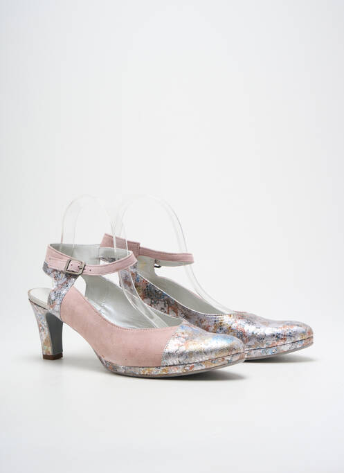 Escarpins rose UN TOUR EN VILLE pour femme