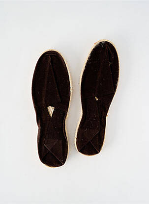 Espadrilles bout rond talon plat jusqu'à 3cm marron ARTISANAT FRANCAIS femme