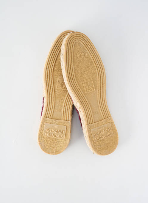 Espadrilles bout rond talon plat jusqu'à 3cm violet ARTISANAT FRANCAIS femme
