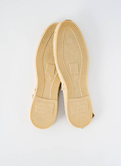 Espadrilles bout rond talon plat jusqu'à 3cm beige ARTISANAT FRANCAIS femme