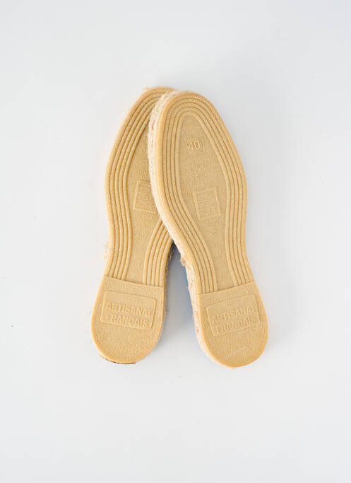 Espadrilles bout rond talon plat jusqu'à 3cm bleu ARTISANAT FRANCAIS femme