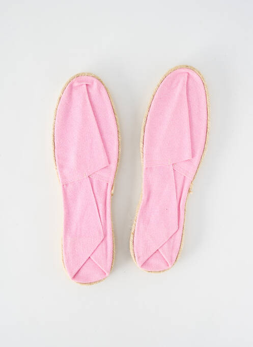 Espadrilles bout rond talon plat jusqu'à 3cm rose ARTISANAT FRANCAIS femme