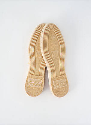 Espadrilles bout rond talon plat jusqu'à 3cm rouge ARTISANAT FRANCAIS femme