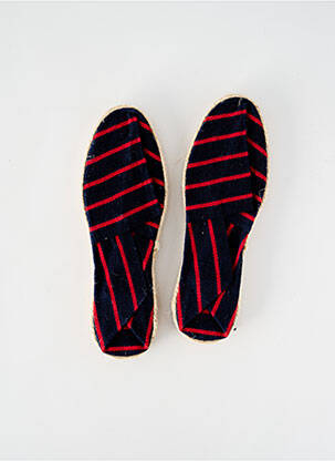 Espadrilles bout rond talon plat jusqu'à 3cm bleu ARTISANAT FRANCAIS femme