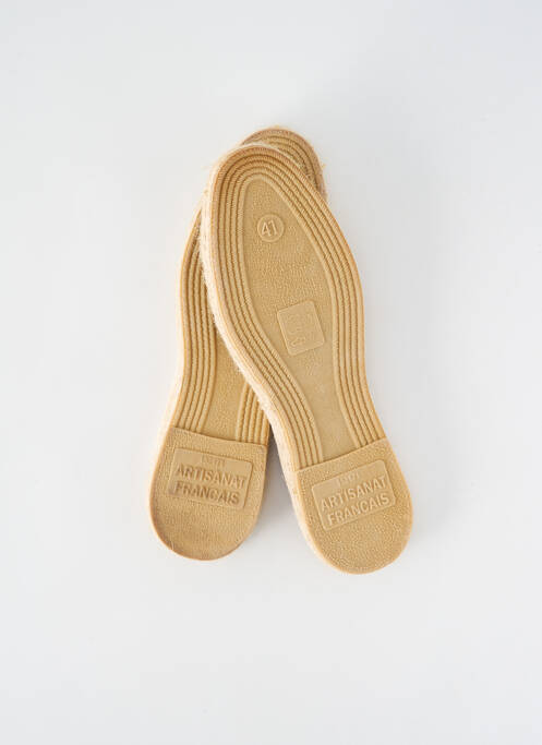 Espadrilles bout rond talon plat jusqu'à 3cm beige ARTISANAT FRANCAIS femme