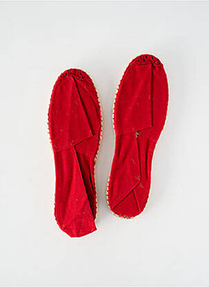 Espadrilles bout rond bout rond rouge ARTISANAT FRANCAIS homme