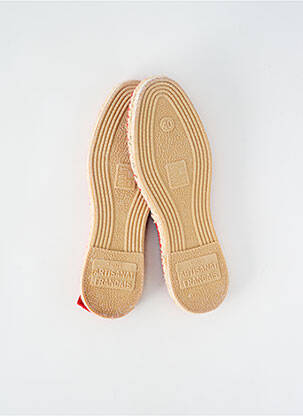 Espadrilles bout rond bout rond rouge ARTISANAT FRANCAIS homme