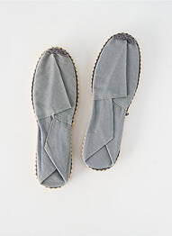 Espadrilles bout rond talon plat jusqu'à 3cm gris ARTISANAT FRANCAIS femme